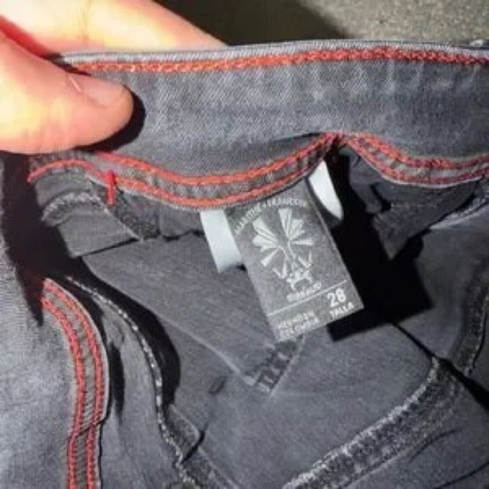 Black Skinny Jeans with Side Logo Tape - Picture 9 of 11